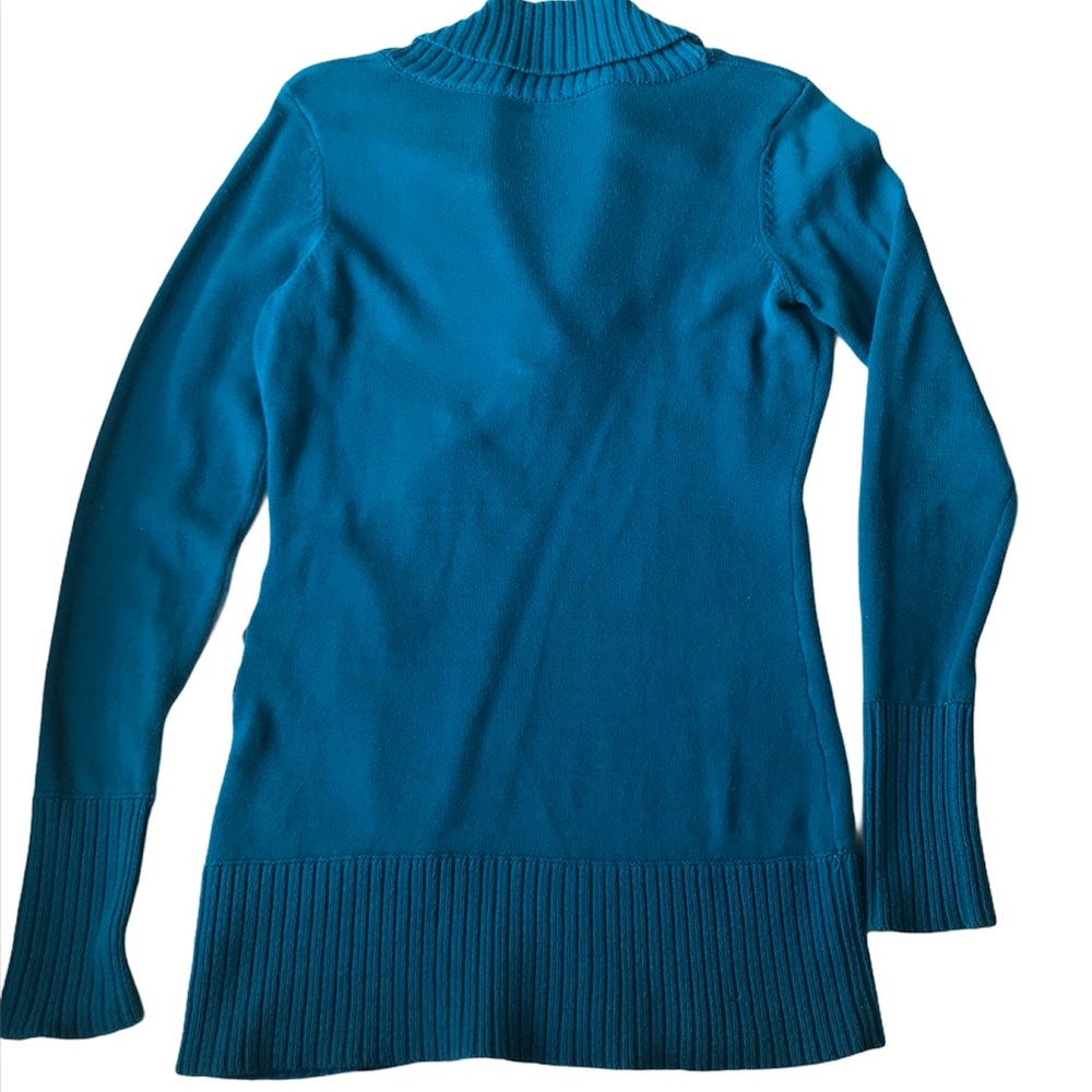 Guess Turquoise Long Sleeve Sweater Size M - Picture 2 of 13